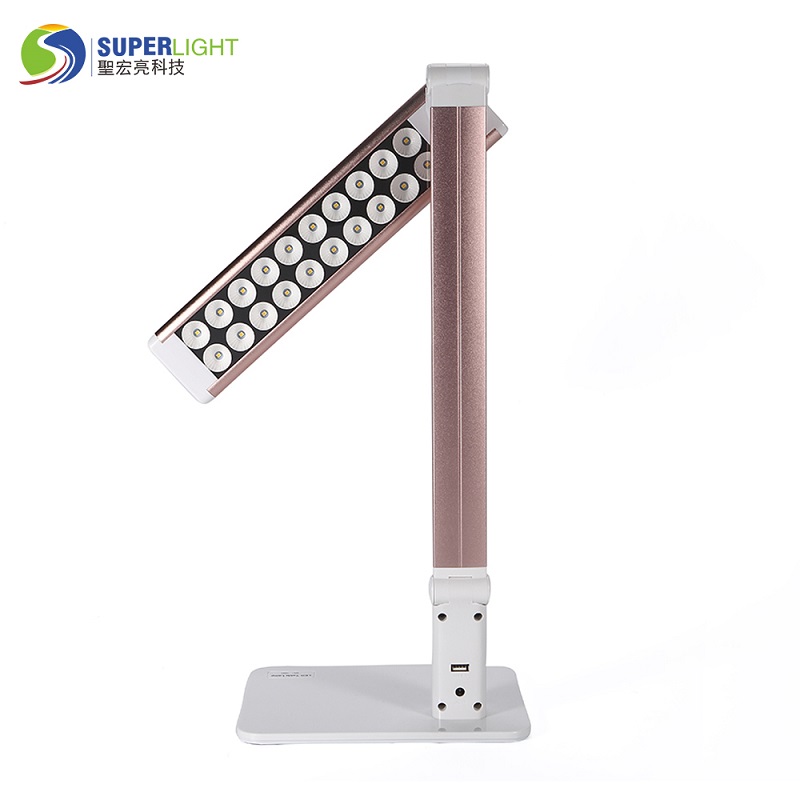 1683 Taitettava flexible LED USB Port Hotel Desk Lampp