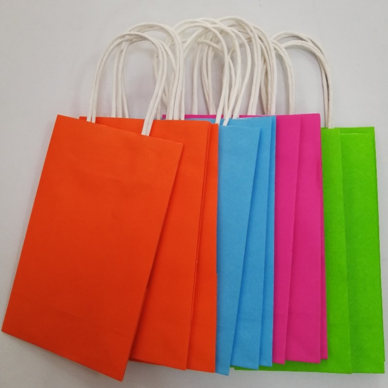 Brown Kraft Paper Carrier Bag Recyclable Käsilaukut