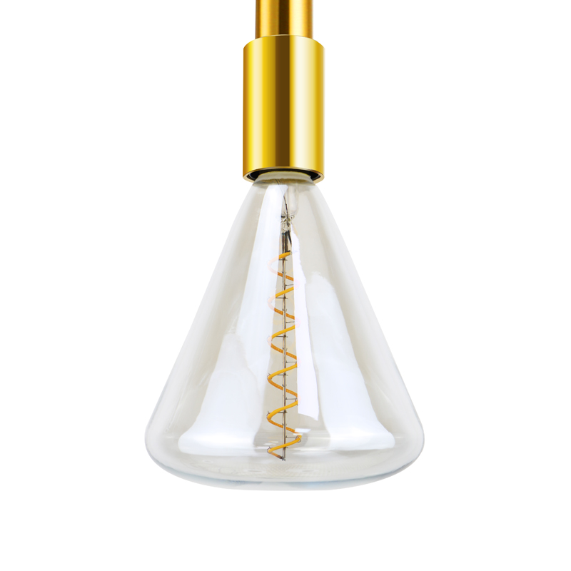 TITA Aqua blue machday Triangle 4 watt led spiraalifilament light