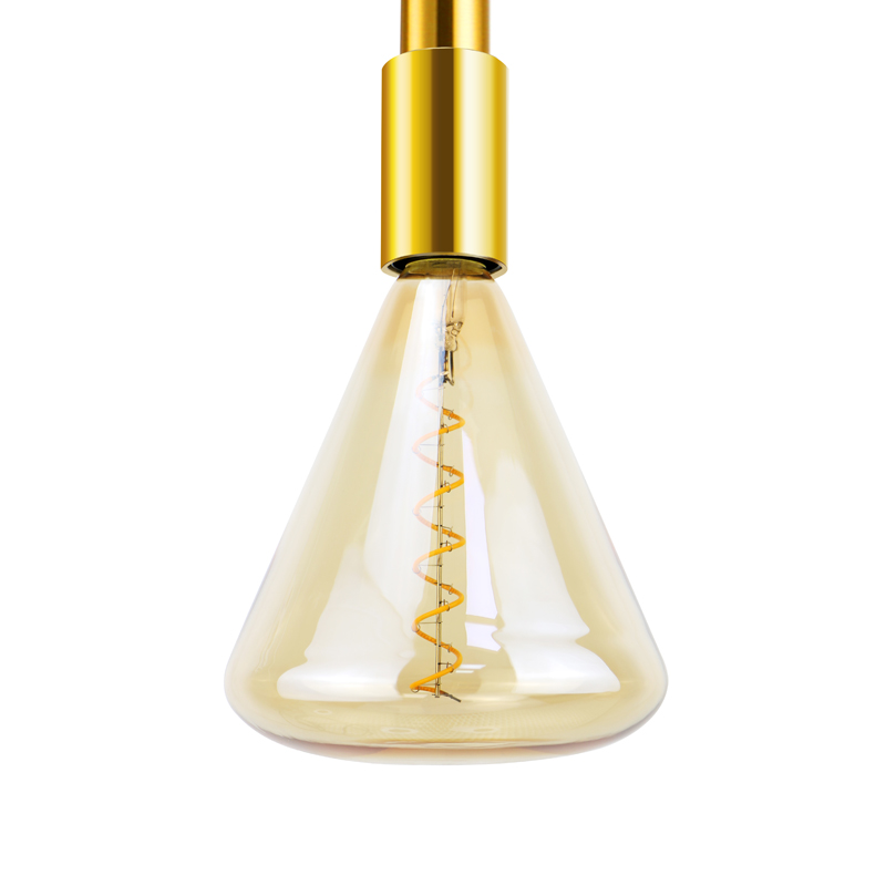 TITA Aqua blue machday Triangle 4 watt led spiraalifilament light