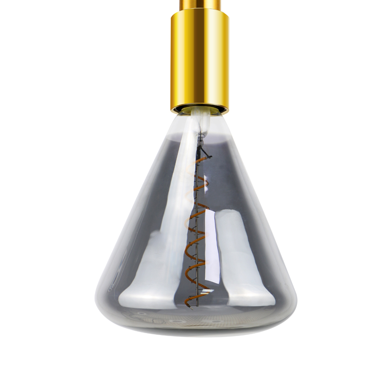 TITA Aqua blue machday Triangle 4 watt led spiraalifilament light
