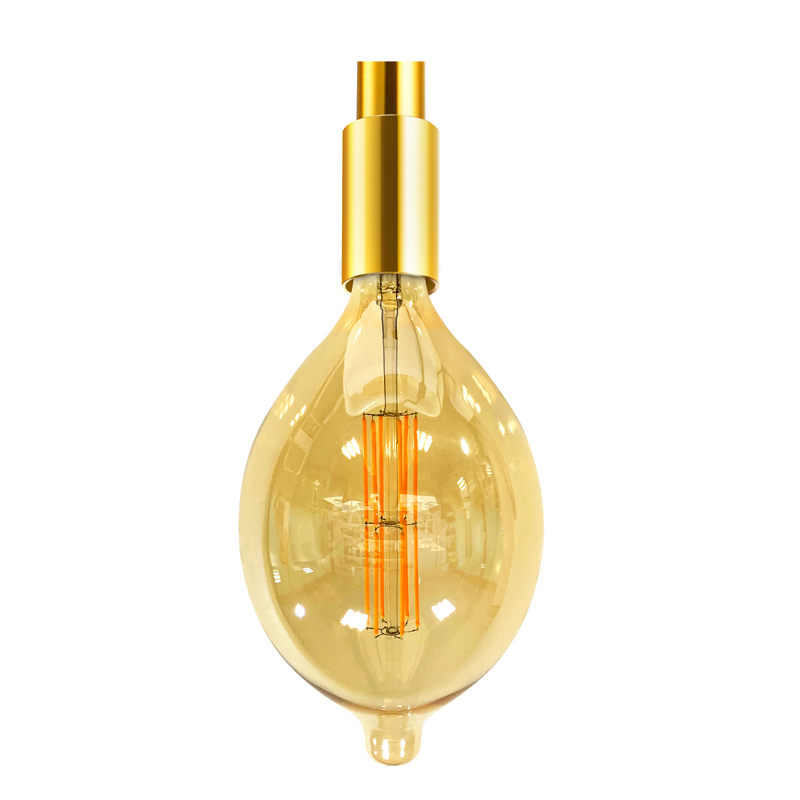 BT90 Amber väripinnoite 200lumen 2200k lämmin valkoinen spiraalihehkulamppu
