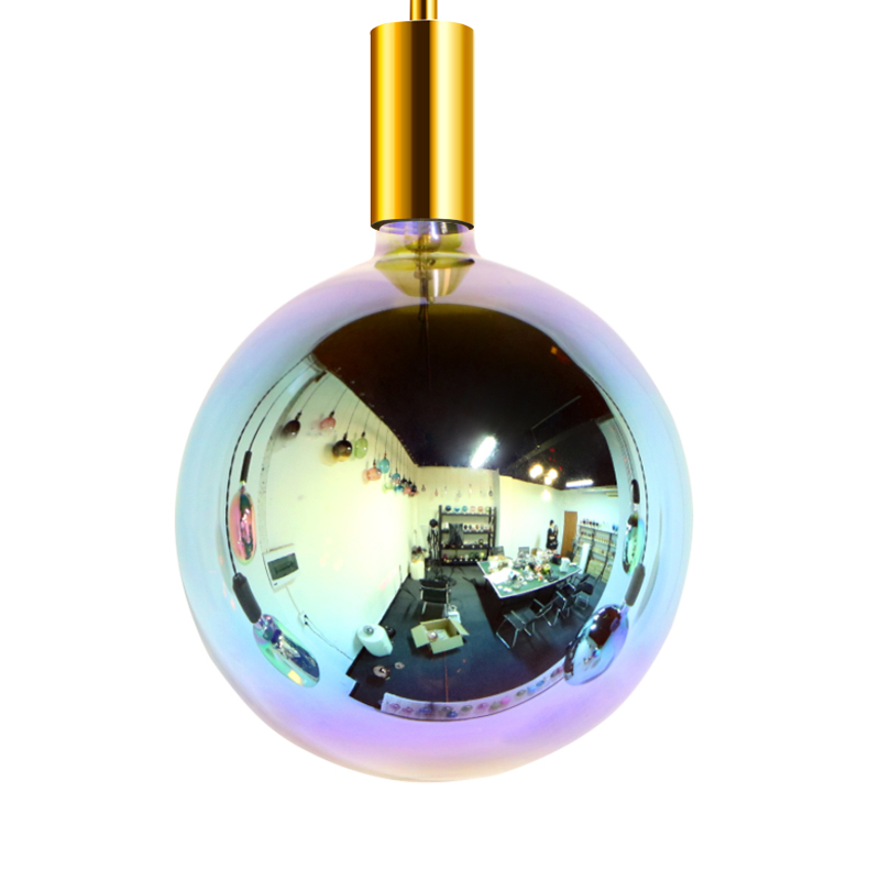 G200 4W Seitsemän värikäs koriste johti sisä- tai ulkoilmaspiraalihehkulamppu