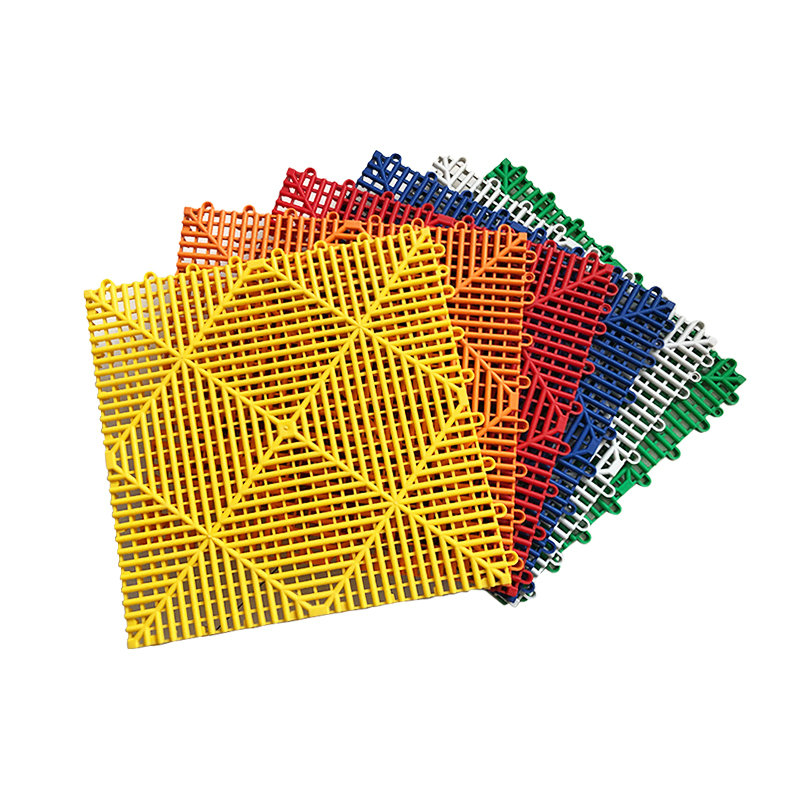 Sisälukitus lattianpäällysteissä olevien laattojen tyhjennyslangan lattianpäällyste Plastic Vinyl Garage Floor Mat