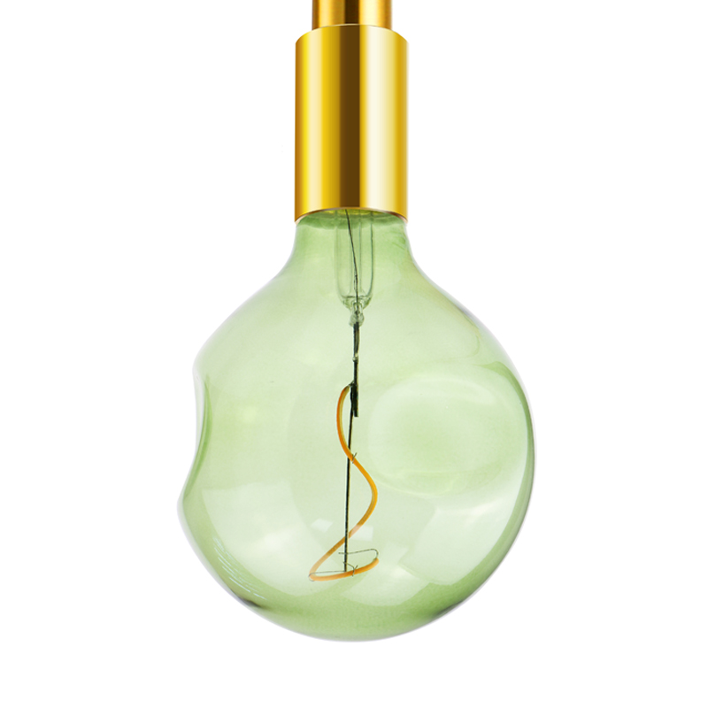 G125 Vihreä 4 wattit 200 lumin 200k erikoismuotoiset spiraaliset pehmeähkulangat LED- sekavärinen lamppu