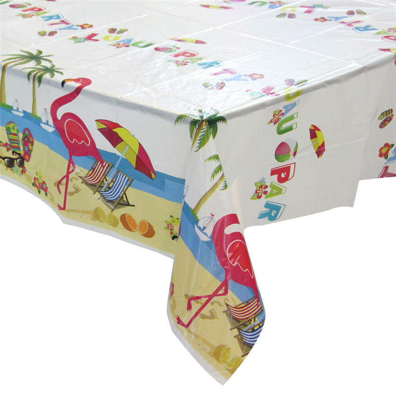 Summer Time Clear Painettu Tablecloth PVC Tablecover