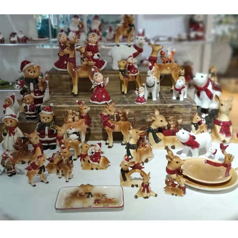 Laaja valikoima keraamisia käsinmaalattavia joulua kodin sisustuskappaleita