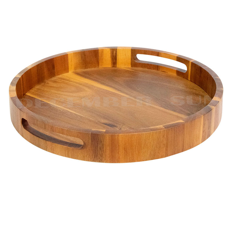 Myy hyvin bambusta valmistettu puinen tarjotin