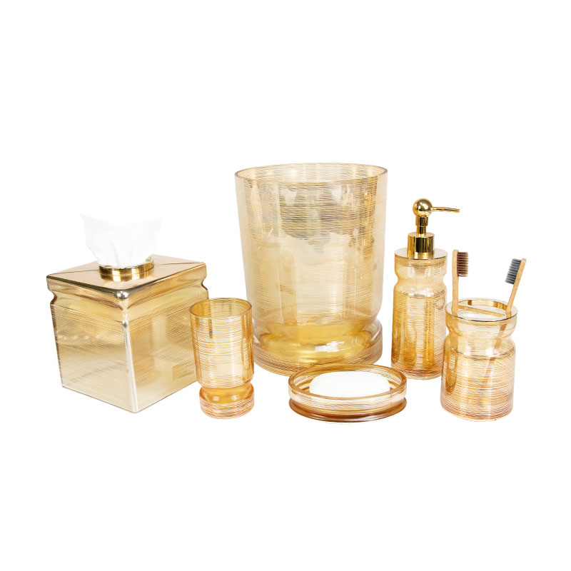 Ammattimainen suunnittelu lasi kylpyhuone tarvikkeet asettaa