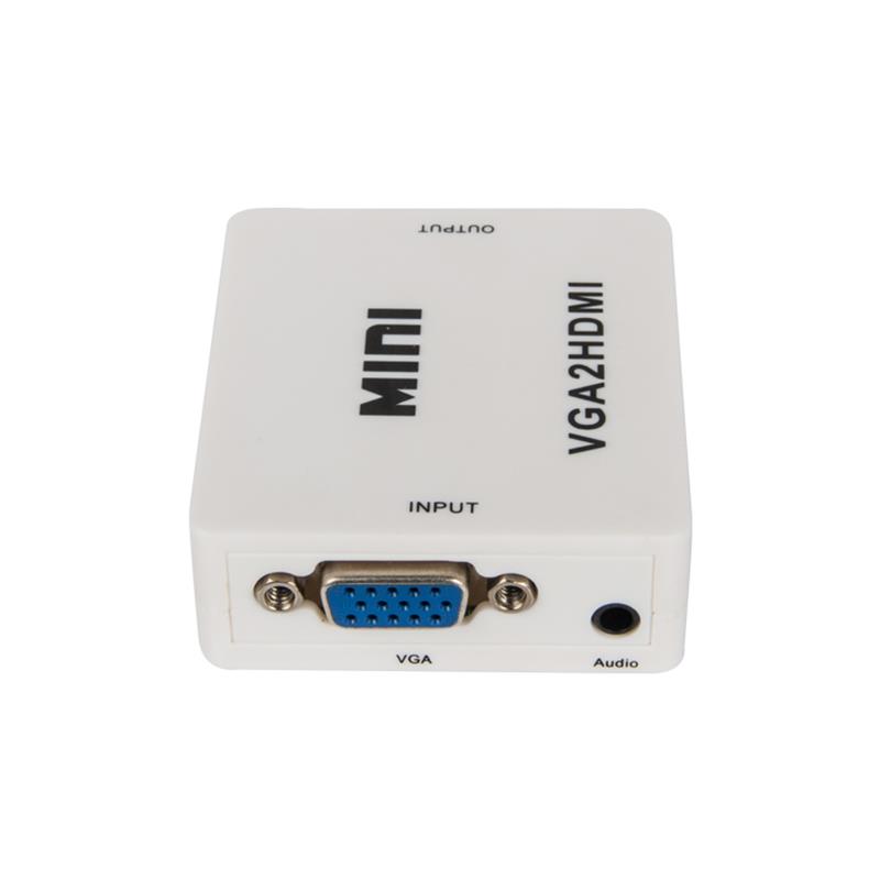 Minikoko VGA+Ääni HDMI- muuntajalle 1080P