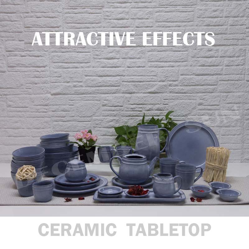 Laaja valikoima keraamisia pöytäjälkiruokalevymukkoja