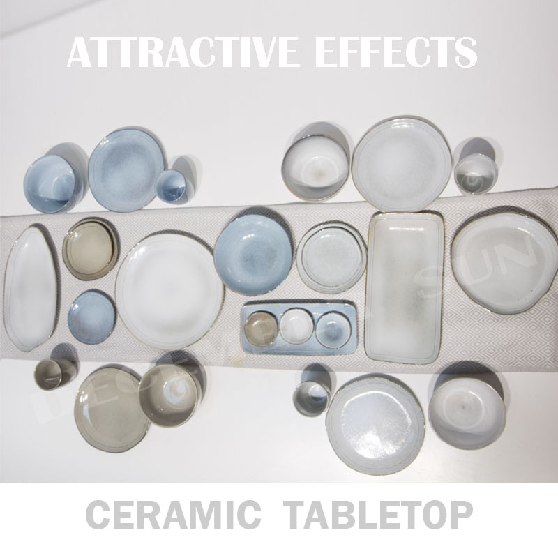 Hienoja lajikkeita kivikeraamisesta pöytätasoista