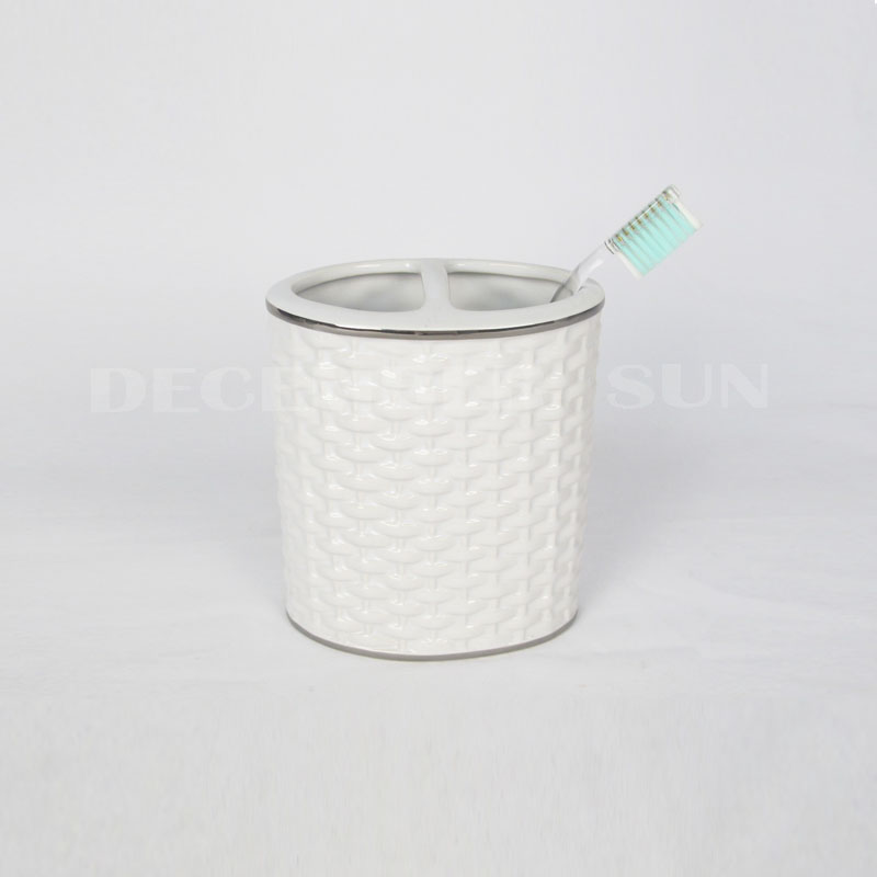 2020 Paras hinta valkoinen posliini bambu kudonta kylpyhuone setit