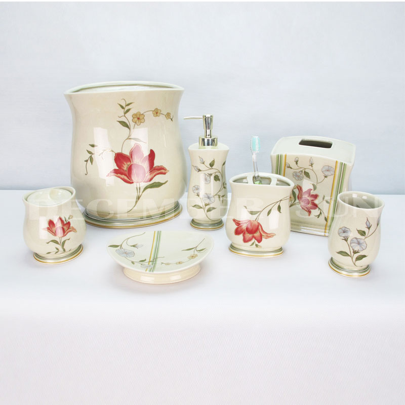 Kaunis muotoiluhotelli keraaminen kylpyhuone kylpyamme setti