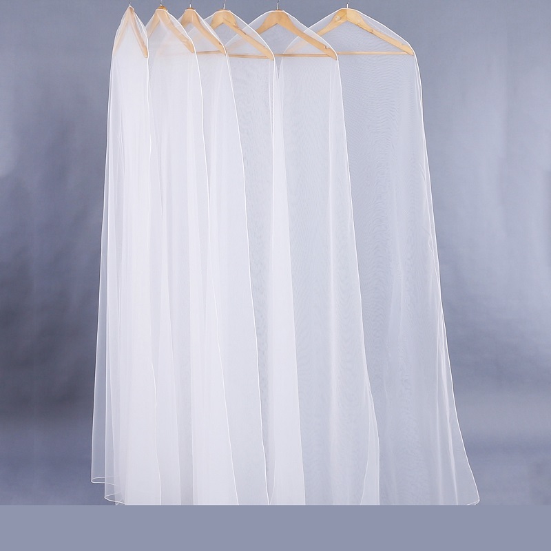 SGW10 Organza kirkas hääpuku morsiuspuku vaatepussit naisten mekko