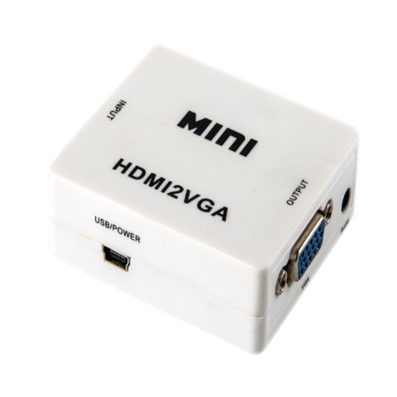 Pienikokoinen HDMI VGA + Audio Converter 1080P: hen