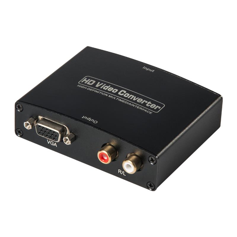 HDMI TO VGA + R / L AUDIO -äänimuunnin 1080P