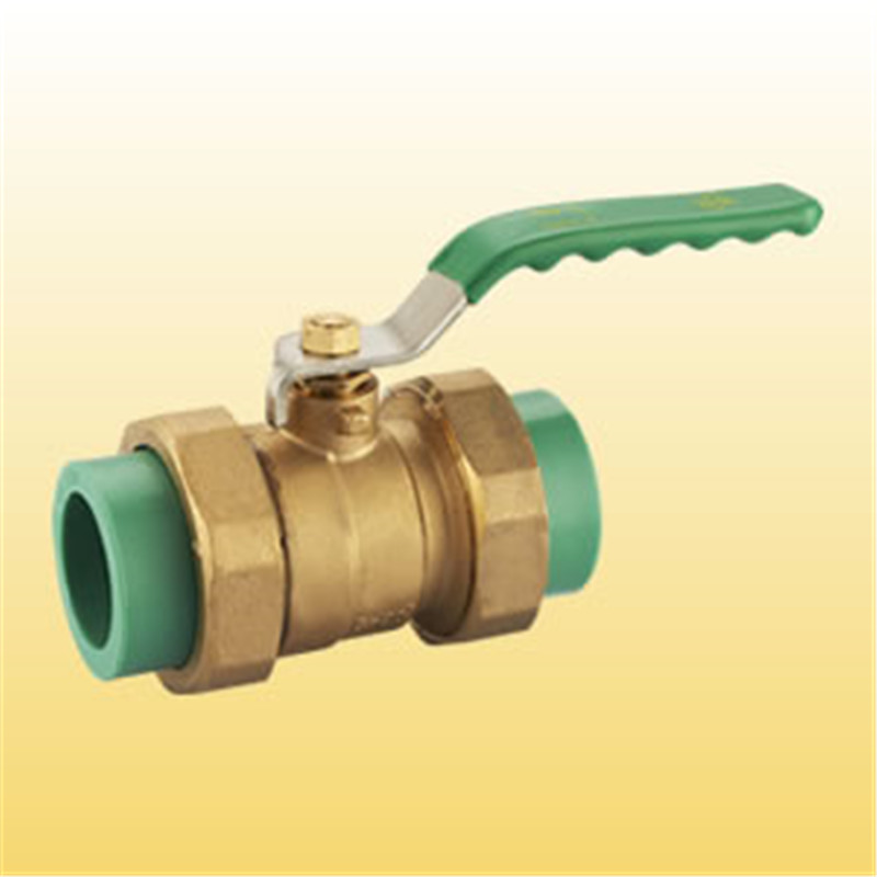 brass colour ppr union check valve (32002)