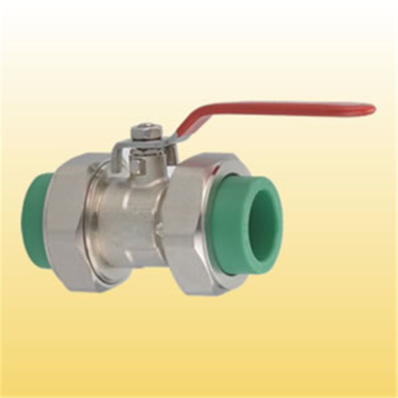 brass colour ppr union check valve (32002)