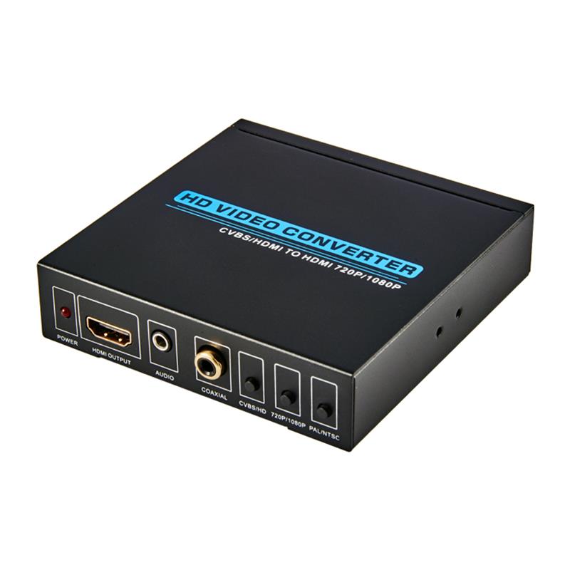 AV / CVBS + HDMI-HDMI-muunnoslaskuri (720P / 1080P)