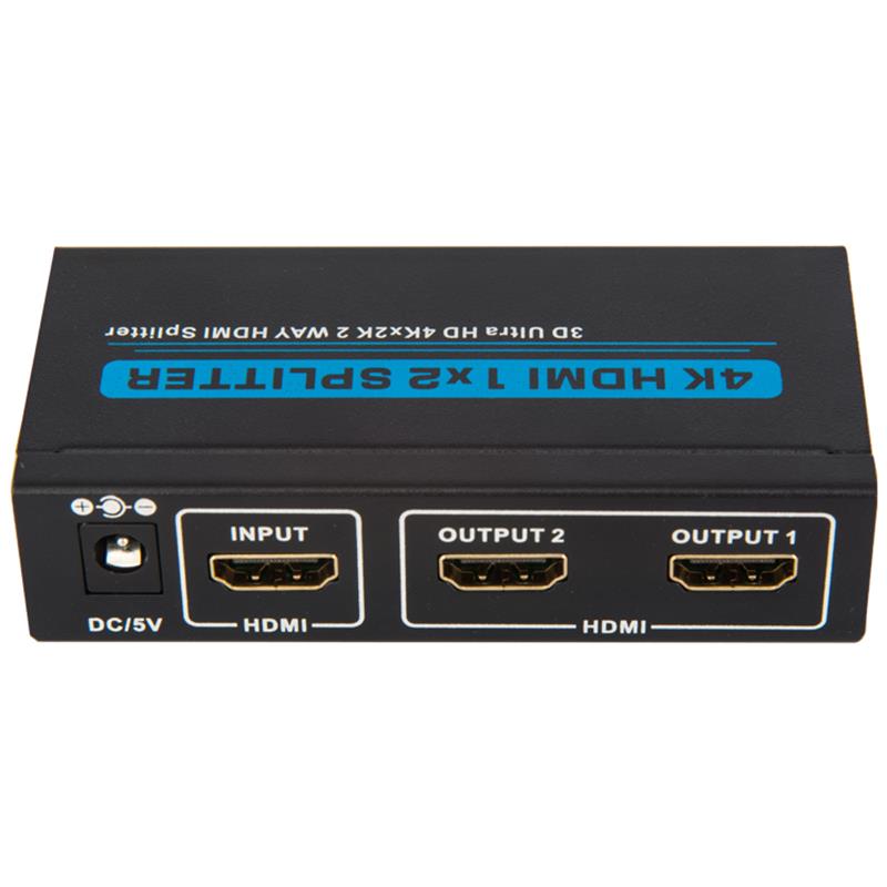 V1.4 2-portit HDMI 1x2 -jakaja 3D Ultra HD 4Kx2K / 30Hz
