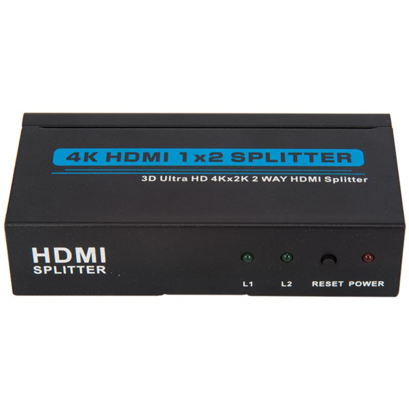 V1.4 2-portit HDMI 1x2 -jakaja 3D Ultra HD 4Kx2K / 30Hz