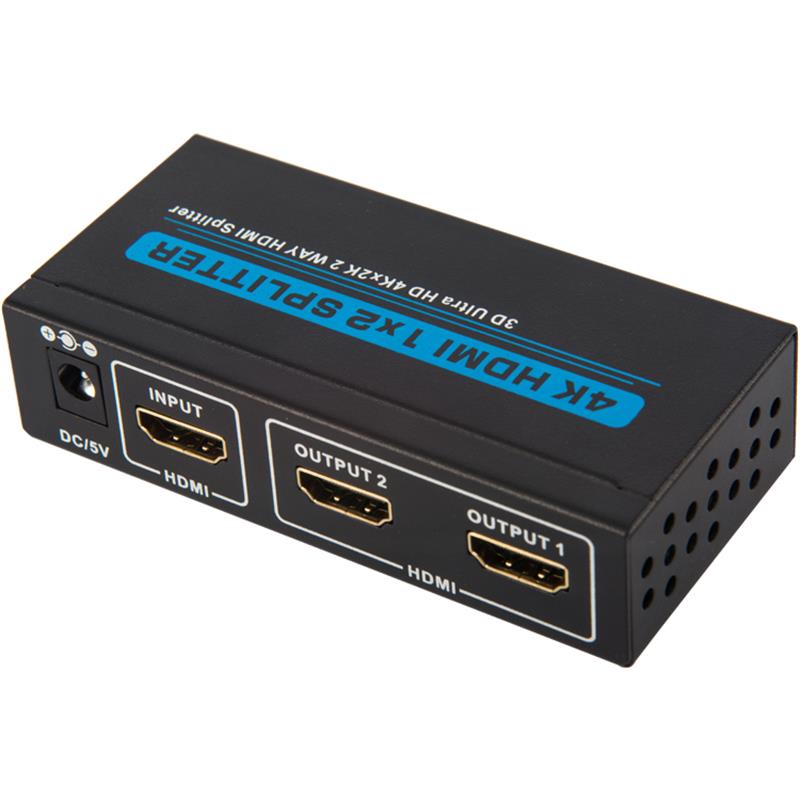 V1.4 2-portit HDMI 1x2 -jakaja 3D Ultra HD 4Kx2K / 30Hz