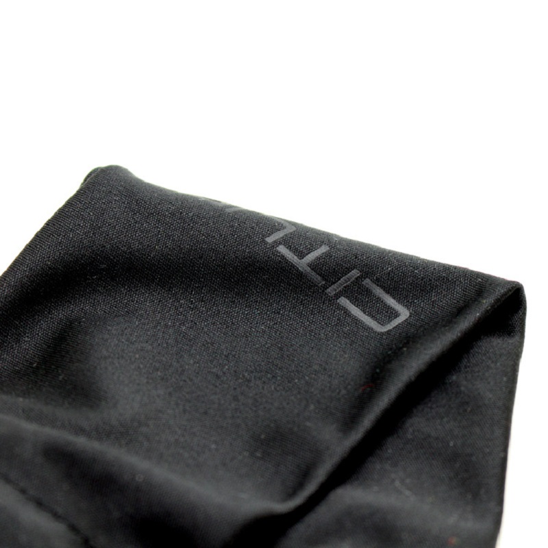 SSS46 Microfiber Custom Logo Soft Sunglass Pouch Bag Black Drawstring Microber Eyeglass Bag