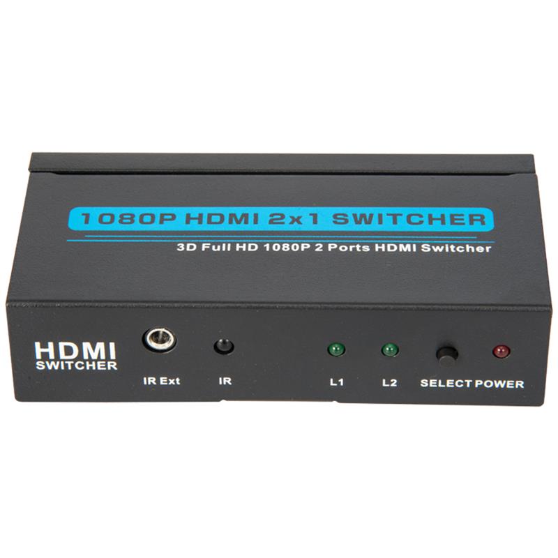V1.3 HDMI 2x1 -kytkin tukee 3D Full HD 1080P: tä