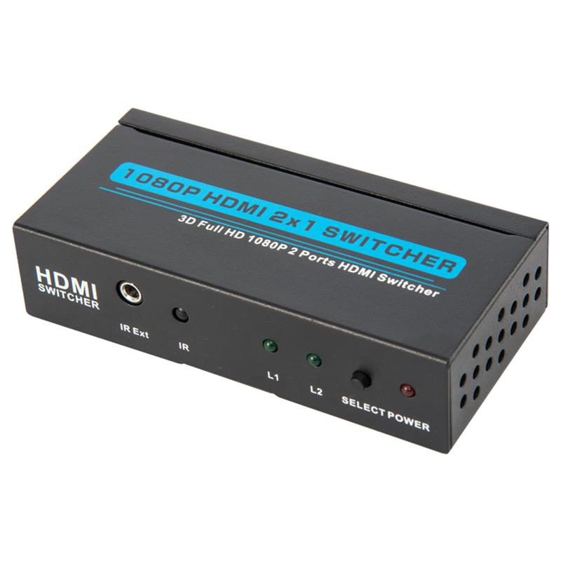 V1.3 HDMI 2x1 -kytkin tukee 3D Full HD 1080P: tä