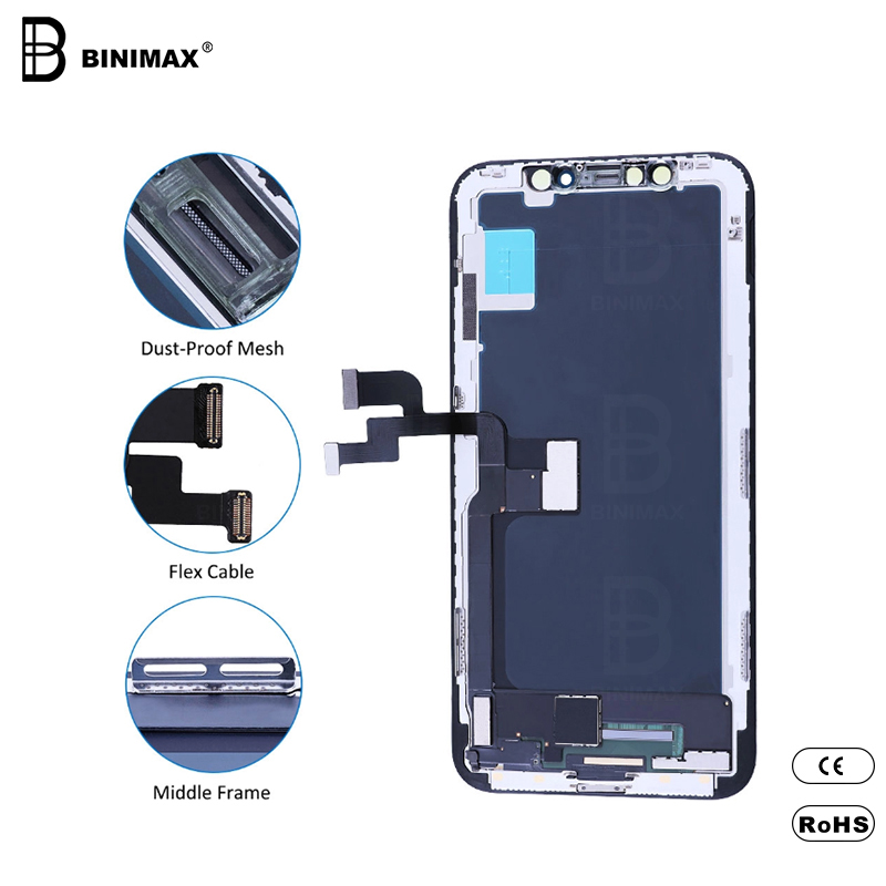 BINIMAX FHD LCD-matkapuhelimen LCD-näytöt ip X: lle