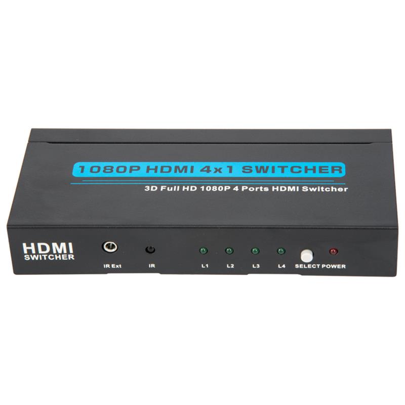 V1.3 HDMI 4x1 -kytkin tukee 3D Full HD 1080P: tä