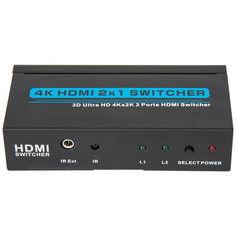 V1.4 4K / 30Hz HDMI 2x1 -kytkin tukee 3D Ultra HD 4K * 2K / 30Hz