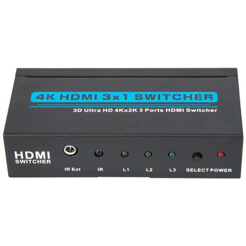 V1.4 4K/30Hz HDMI 3x1 Switcher Support 3D Ultra HD 4K*2K/30Hz
