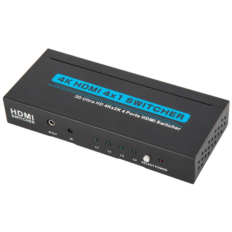 V1.4 4K / 30Hz HDMI 4x1 -kytkin tukee 3D Ultra HD 4K * 2K / 30Hz
