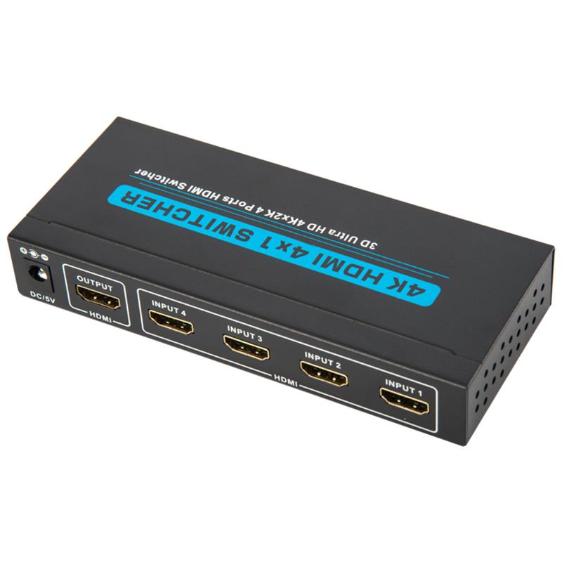 V1.4 4K / 30Hz HDMI 4x1 -kytkin tukee 3D Ultra HD 4K * 2K / 30Hz