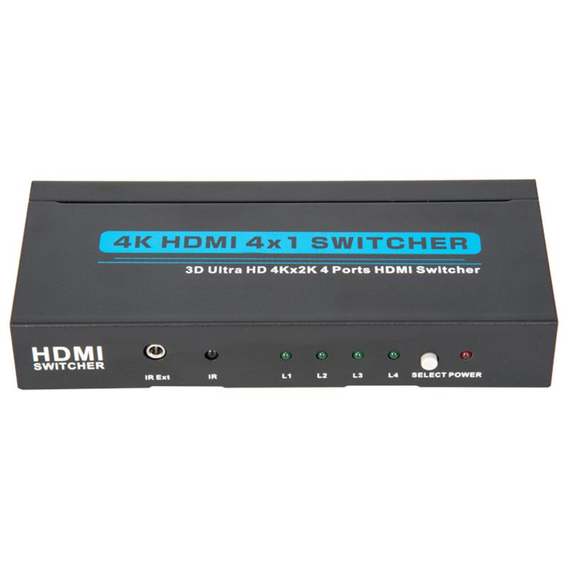 V1.4 4K / 30Hz HDMI 4x1 -kytkin tukee 3D Ultra HD 4K * 2K / 30Hz