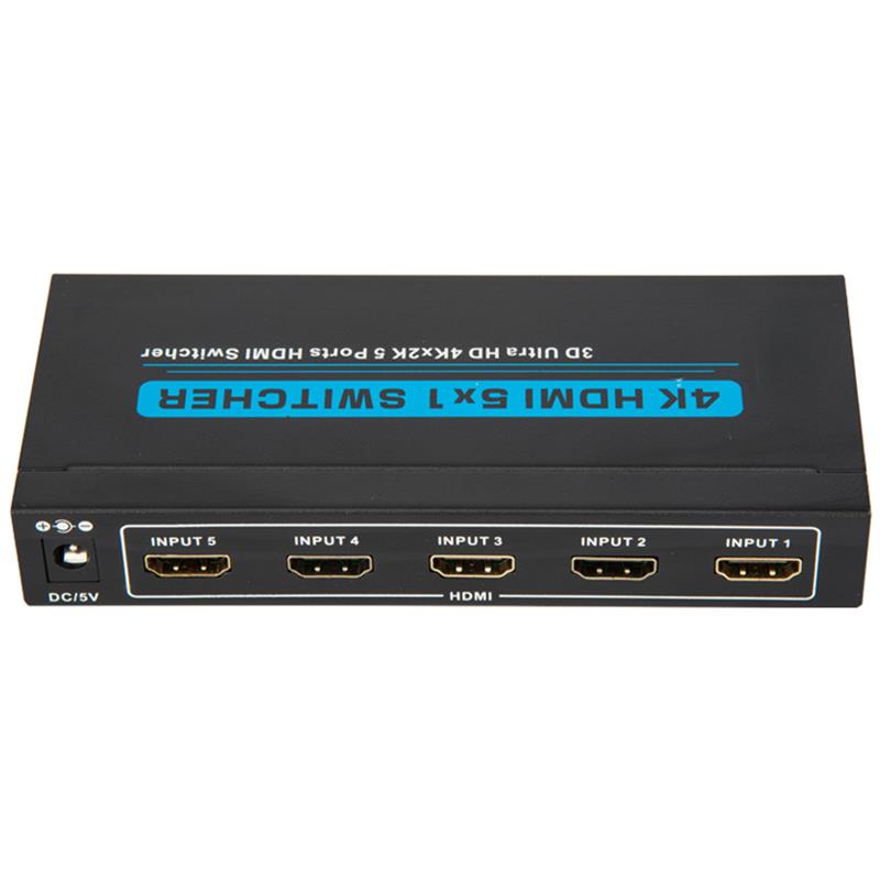 V1.4 4K / 30Hz HDMI 5x1 -kytkin tukee 3D Ultra HD 4K * 2K / 30Hz