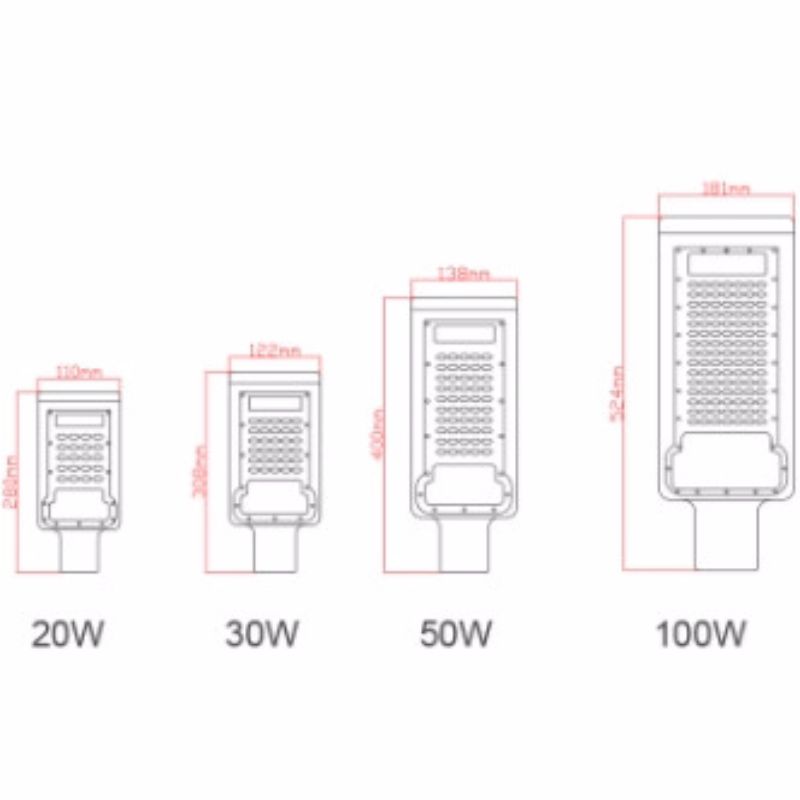 Lyd street light 20w 30w 50w 100w