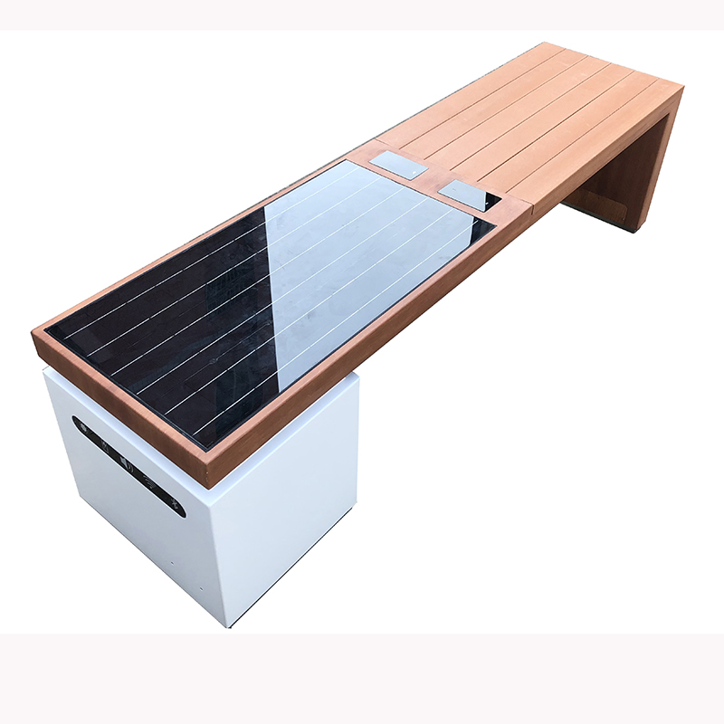 Aurinkoenergialla toimiva puhelin WiFi Access Outdoor Furniture Smart Bench