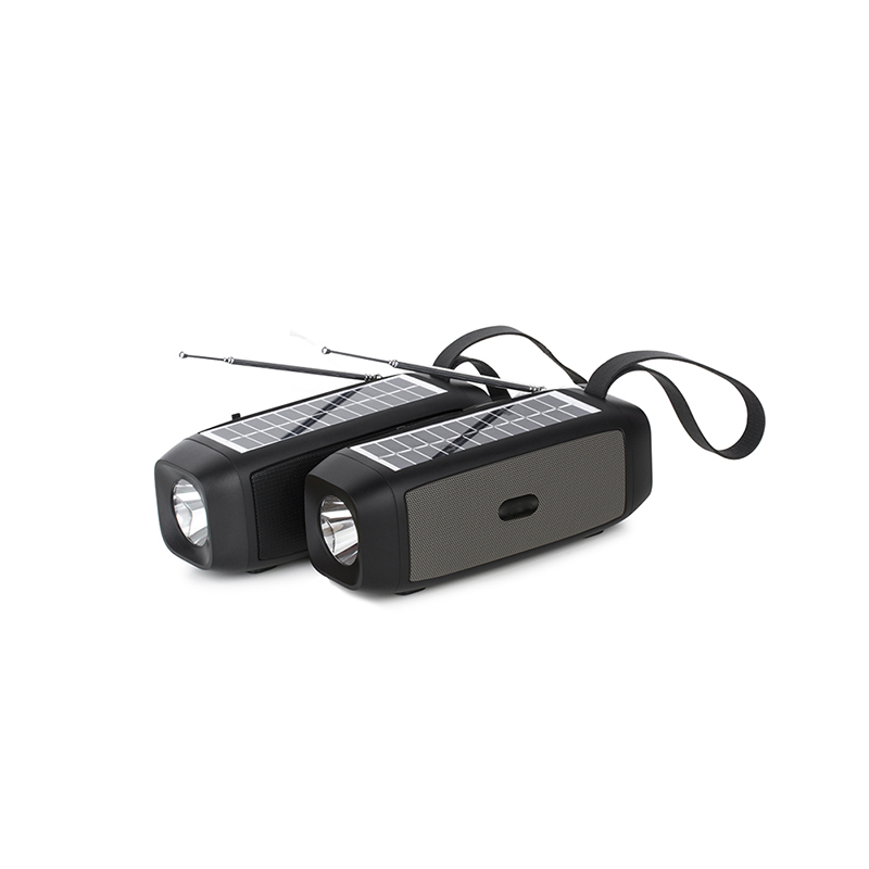 OS-602 Bluetooth kaiutin taskulampulla ja aurinkolatauksella