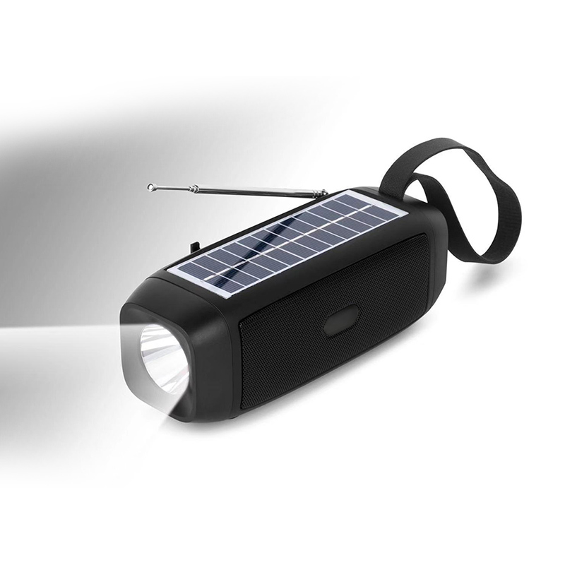OS-602 Bluetooth kaiutin taskulampulla ja aurinkolatauksella