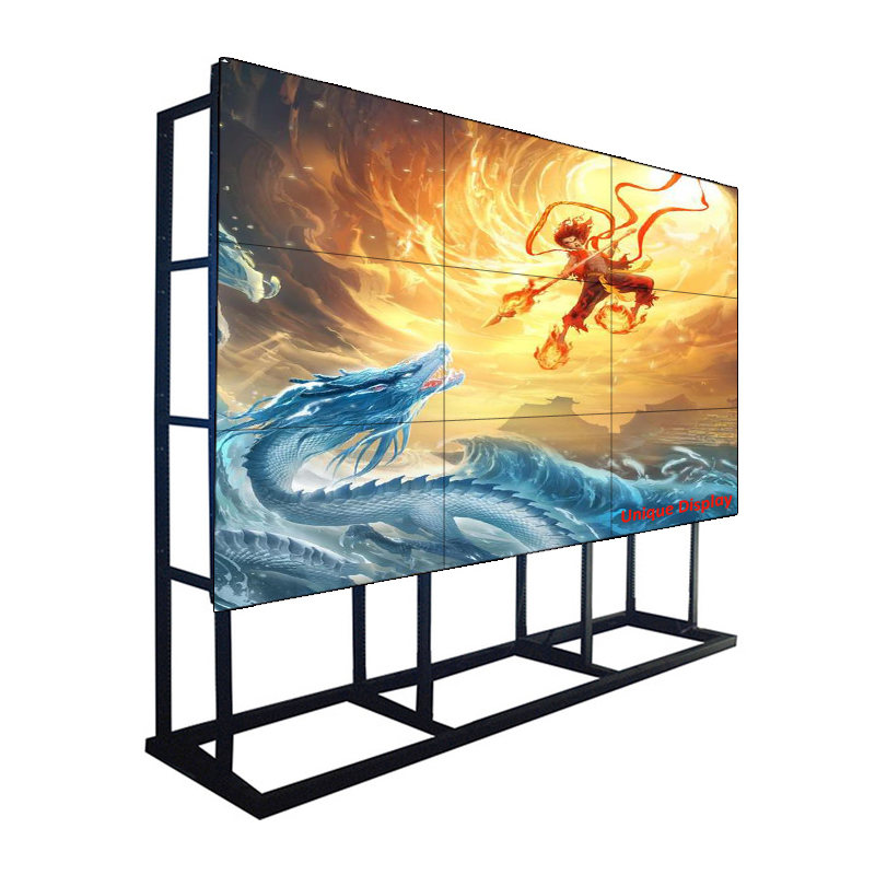 55 tuuman 1,7 mm: n kehys 500 NIT: n Samsungin LCD-videoseinänäyttö näyttö komentokeskukseen, ostoskeskukseen ja ketjukauppaan