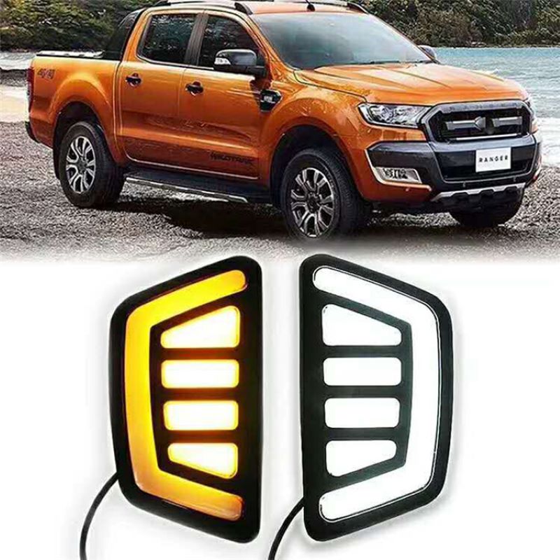Daytime rung light for Ford Ranger 2015,2017,Girlle with LED light for Ford Ranger 2015
