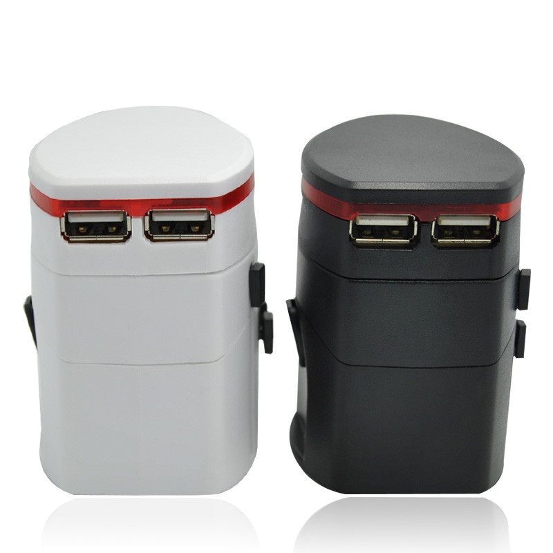 Joululahjat Universal Travel Adapter, jossa on 2-USB Best Export Premium for Travel Gift