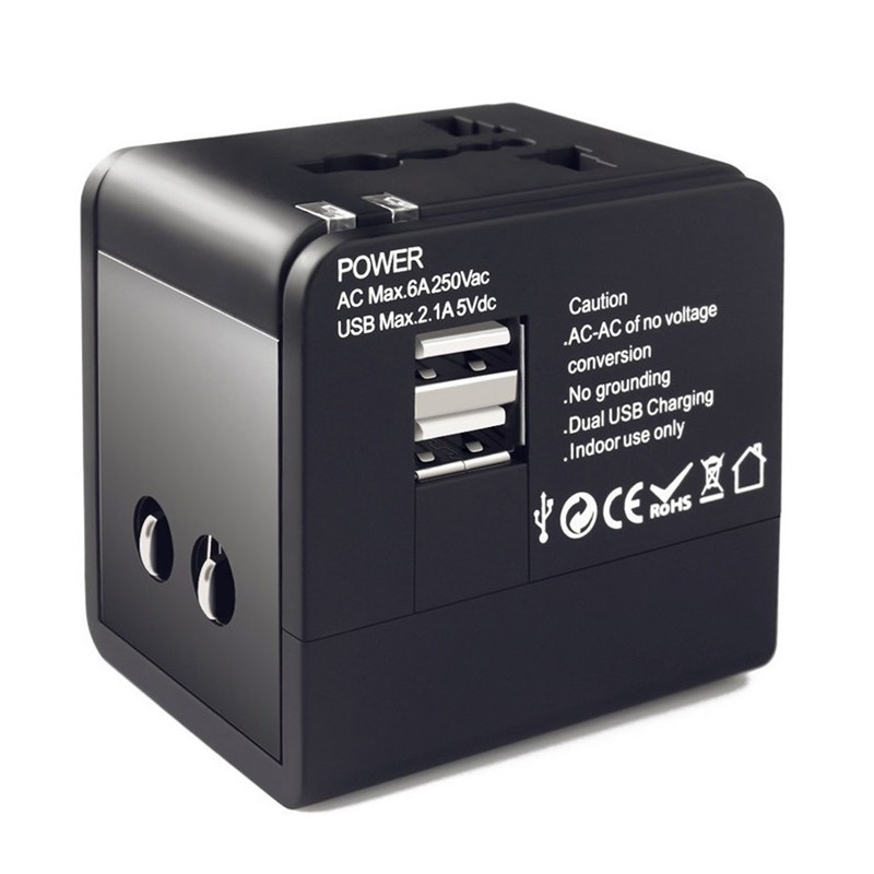 RRTRALVEL paras matkalahja universal Travel adapter, jossa on 2 usb AUS US UE UK plug kaikki yhden adapter in