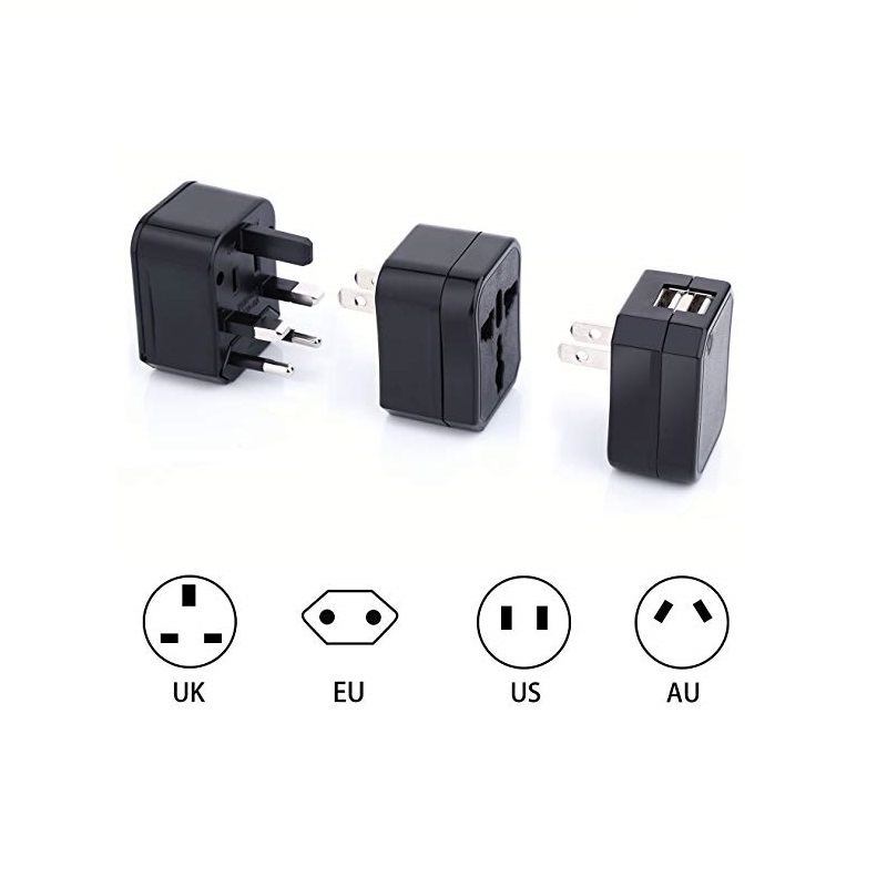 Syntymäpäivälahja, mainoslahja / häälahja / lahjaesine liikelahja Dual USB smart plug 4 in 1 -sovittimen lahjasetti