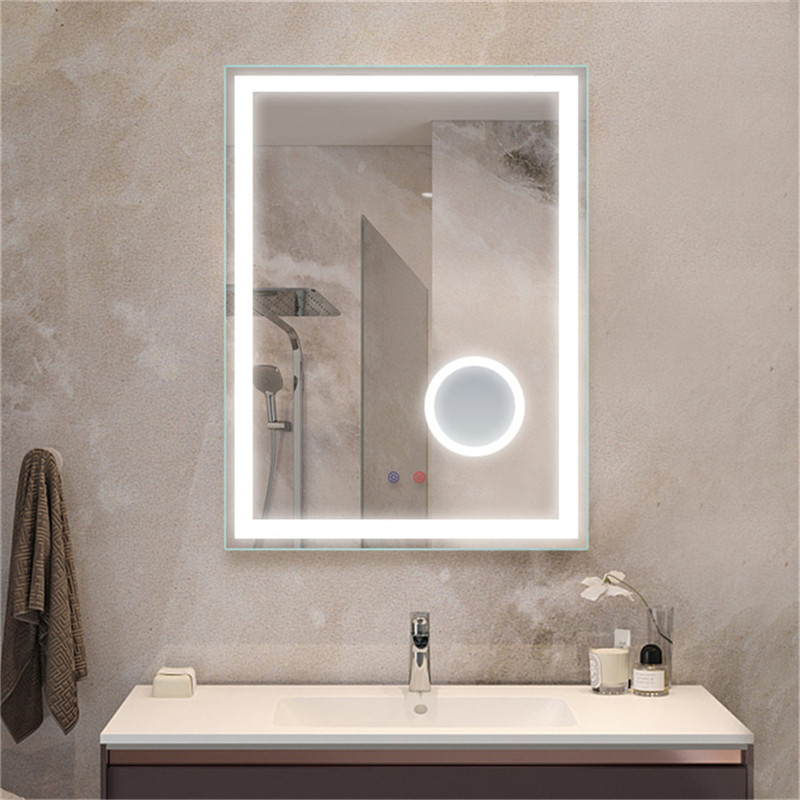 Koti sisustus kylpyhuoneen peilipeili meikki peili, jossa on johdettuja peilejä sisustus seinäpeili 5X suurennuspeili