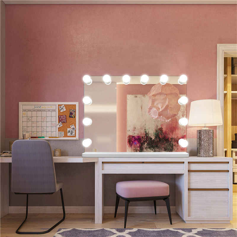 MDF Base Hollywood LED Vanity Mirror Lights Kit Lights