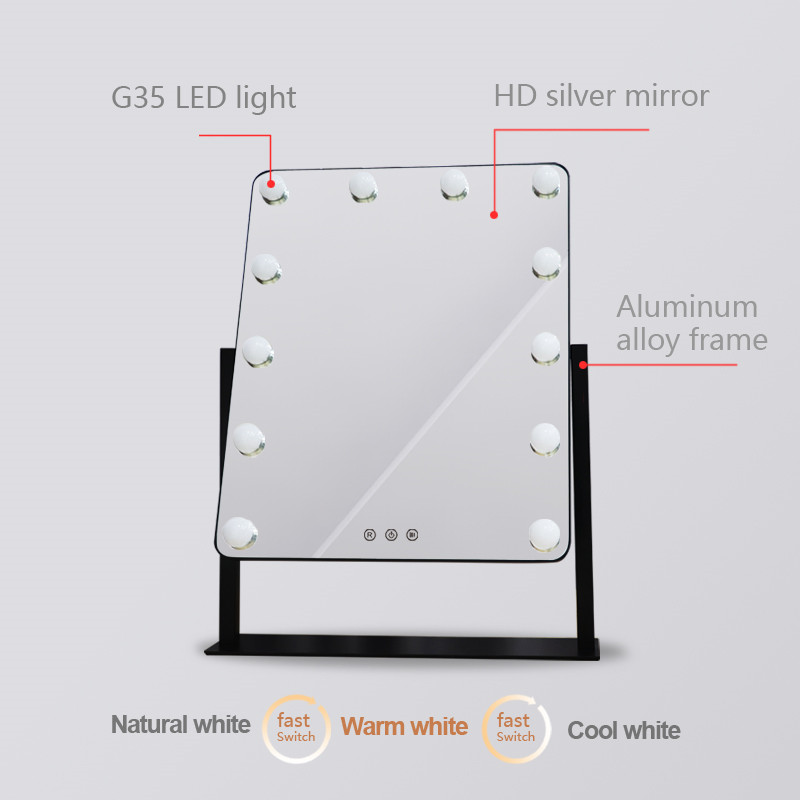 Amazon Best Sale Hollywood Vanity LED Bulb Peili työpöydän vaalea meikkauspeili